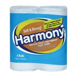     Harmony Toilet Tissue, 2 Ply, White, 76 Sheets/Roll 