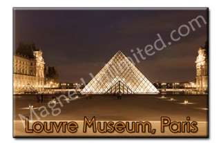 Louvre Museum   PARIS FRANCE Souvenir Fridge Magnet #1  