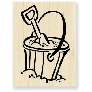  Pail and Shovel   Rubber Stamps Arts, Crafts & Sewing