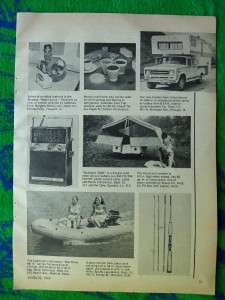 ADVERTISEMENT 1969 MARINE CRESTLINER CAMPERS RUNABOUT TIGER MUSKIE 