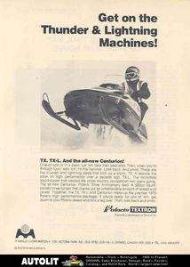 1978 Polaris Centurion Snowmobile Ad  