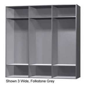   12 X 15 X 60 Solid Plastic Locker Cubbie Locker Blue