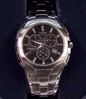 Citizen Watch ECO DRIVE Chronograph Date Steel AT0880 50E NEW!  
