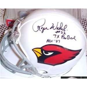  Autographed Roger Wehrli Mini Helmet   St Louis JSA 