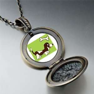  Basset Hound Dog Brown Pendant Necklace: Pugster: Jewelry