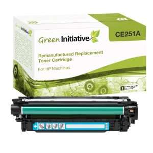 Green Initiative Remanufactured Cyan Laser Toner Cartridge for HP 504A 