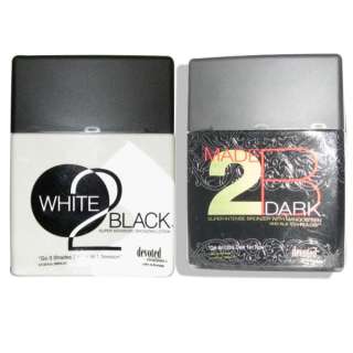   2B DARK WHITE 2 BLACK TANNING BED TAN LOTION 876244006135  