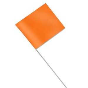  Stake Flags   Fluorescent Orange