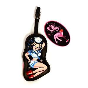  Pin Up Luggage Tag   Sailor Girl by Fluff: Home & Kitchen