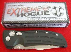 HOGUE EXTREME TANTO POINT BUTTON LOCK FOLDING KNIFE  
