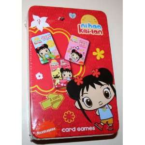 Nickelodeon Ni hao Kai lan 3 Card Games in Tin