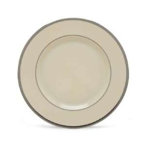  Lenox Tuxedo Platinum Ivory China Salad Plate: Kitchen 