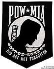 POW MIA iron on embroidered PATCH VIETNAM WAR VET LARGE