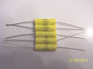   Metalized Poly Capacitors .1uF 630V 10% AXIAL for Tube Radios & Amps