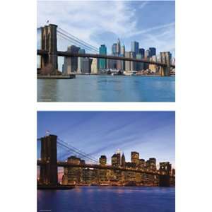  Wonder Change Brooklyn Bridge Lenticular 500pc Jigsaw 