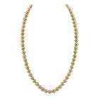   Single Strand 7 to 8 mm Off White Round Majorca Pearl 31 inch Necklace