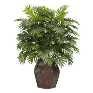  Nearly Natural Areca Palm W/Vase Silk Plant Patio, Lawn 