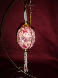   Encrusted Egg Ornaments Beads Jewels Katherines Collection  