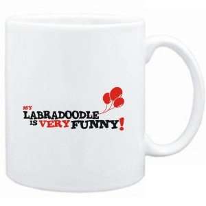   : Mug White  MY Labradoodle IS EVRY FUNNY  Dogs: Sports & Outdoors