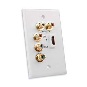   120920 HDMI Wall Plate with Component Video Cable Electronics