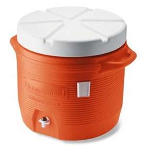 Rubbermaid 168501 Insulated Beverage Container/Water Cooler, Orange, 5 