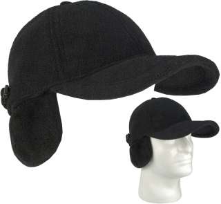   Fleece Adjustable Low Profile Cap Cold Weather Hat w/Ear Flaps  