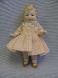 25 All Bisque LIMBACH GIRL c1910 Clover mark Germany  