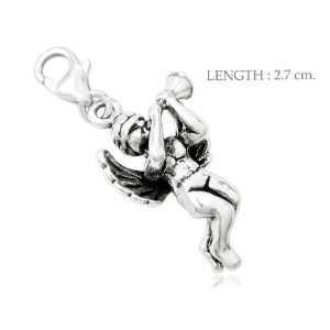  Cupid Angel 925 Sterling Silver Charm Pendant Free Lobster 