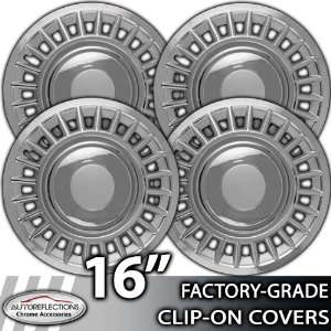    16 Universal Snap On Chrome Wheel Hubcap Covers: Automotive