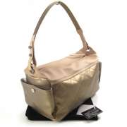 CHANEL PARIS BIARRITZ Quilted Hobo Bag Purse Gold CC  