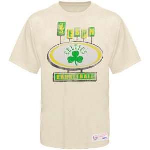 Sportiqe ESPN Boston Celtics Cream Pancakes Distressed Premium T shirt 
