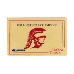  Collectible Phone Card Trojan Tennis 1991 & 1993 NCAA 