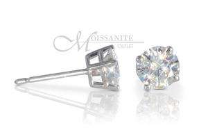 ct Moissanite Stud Earrings White Outlet Holiday Sale  
