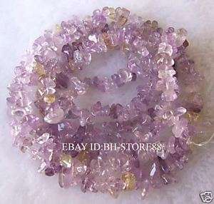 11mm Natural Amethyst Chips Seed Beads 35  
