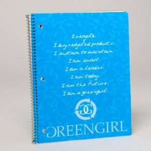  New Green Girl Wirebound Notebook Case Pack 24   716083 