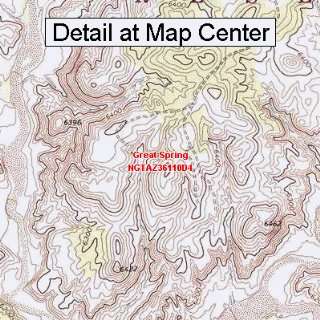  USGS Topographic Quadrangle Map   Great Spring, Arizona 