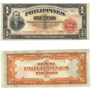 Philippines 1941 1 Peso, Pick 89a