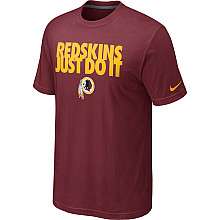 Nike Washington Redskins Just Do It T Shirt   Team Color    