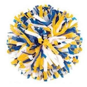 Getz Youth Cheerleaders 3 Color Mix Poms ROYAL BLUE/GOLD 