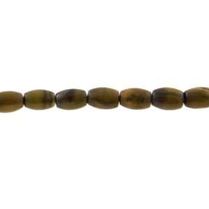  6X4mm Tiger Eye Melon Beads   16 Inch Strand Arts, Crafts 
