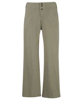 Olive (Green) Inspire Green Wide Leg Linen Trousers  241513733  New 