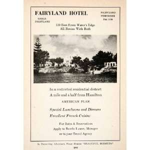  1947 Ad Fairyland Hotel Resort Pembroke Hamilton Bermuda 