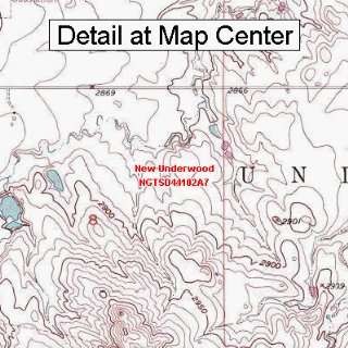  USGS Topographic Quadrangle Map   New Underwood, South 