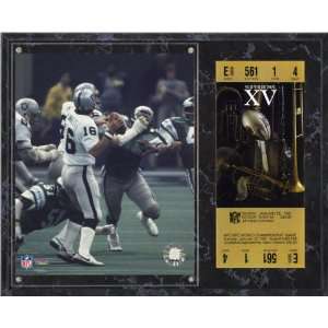 Jim Plunkett Sublimated 12x15 Plaque  Details: Oakland Raiders, Super 