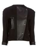 Eudon Choi Military Style Jacket   Black White Denim   farfetch 
