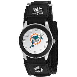 Miami Dolphins Mens Watches Gametime Miami Dolphins Black Rookie Watch