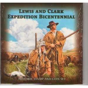  Lewis and Clark Historic Stamp and COin Set Fleetwood 