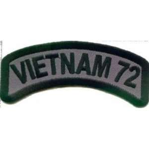  VIETNAM 72 Rocker Military VET Veteran Biker Vest Patch 