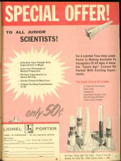 Lionel Science Kit Phonograph Microscope Catalog 1963  