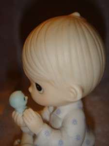   Moments   E7156R  MIB  I BELIEVE IN MIRACLES   Boy w Baby Chick  